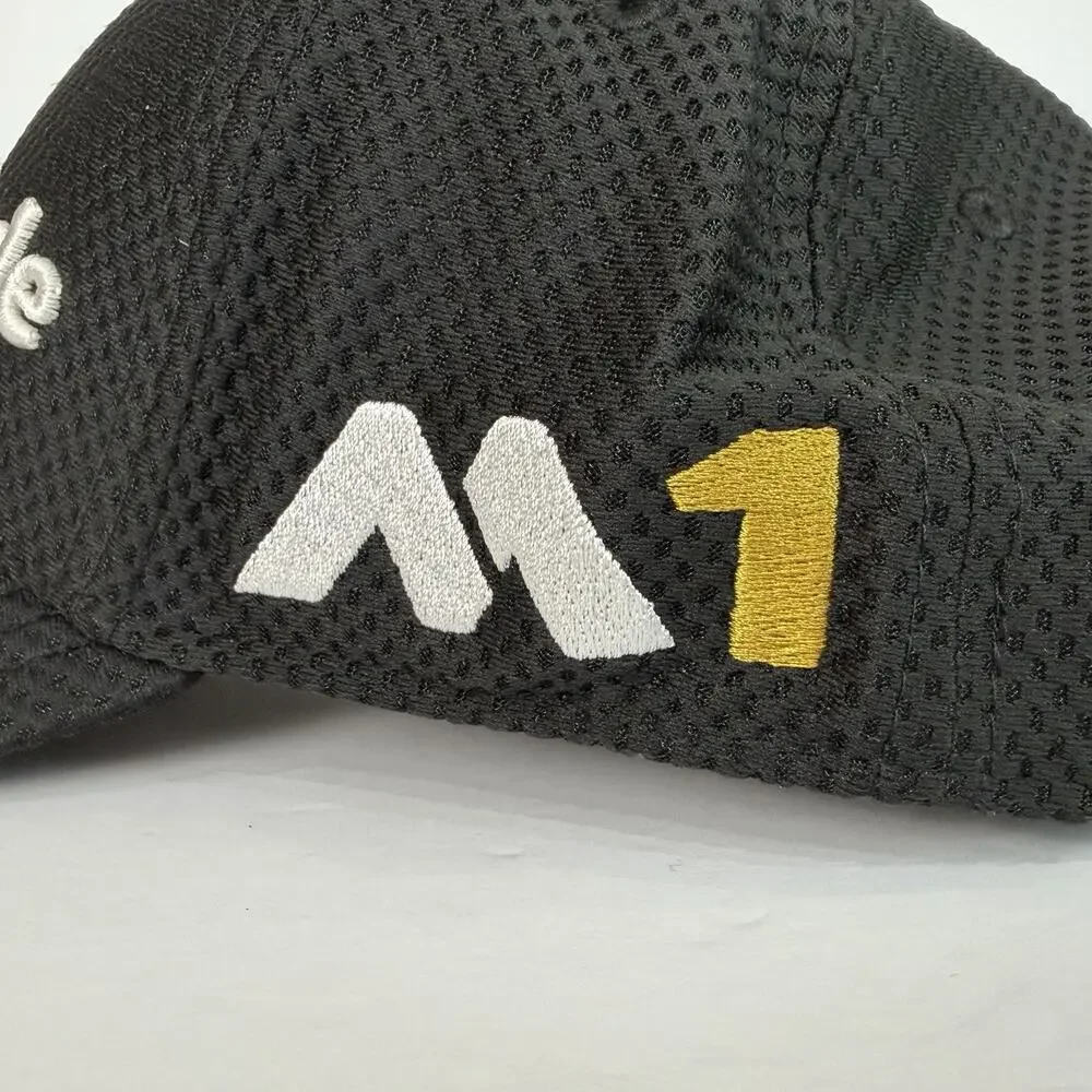 NWT TaylorMade Mens Black Golf M1 PSi A-Flex Stretched Fitted Hat Size L/XL
